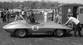 the first photo of the corvette off the truck on to Marlboro raceway 4/18/1959